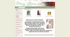 Desktop Screenshot of lotions-potions.com